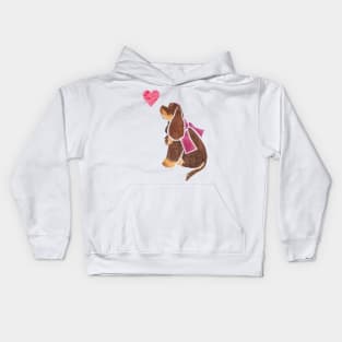 Watercolour American Cocker Spaniel Kids Hoodie